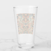 Oude Chinese Draak Textielprint Aziatische Kunst Glas (Achterkant)