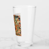 Oude Chinese Draak Textielprint Aziatische Kunst Glas (Links)