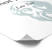 Oude Chinese filosofie Laozi Quote Dao de Jing Poster (Hoek)