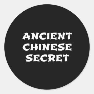 Oude Chinese geheim grappige Halloween saus T Shi Ronde Sticker