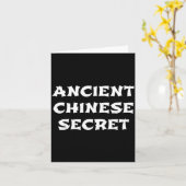 Oude Chinese Geheime Grappige Halloween Saus Kaart (Gele Bloem)