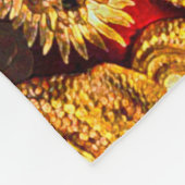 Oude Chinese gouden draak keizer Mandala Fleece Deken (Hoek)