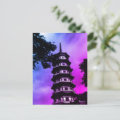 Oude Chinese Kanton de bloemige pagode Briefkaart (Staand voorkant)