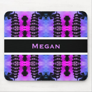 Oude Chinese Kanton de bloemige pagode Muismat