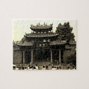 Oude Chinese Kanton Foshan vooroudertempel Legpuzzel