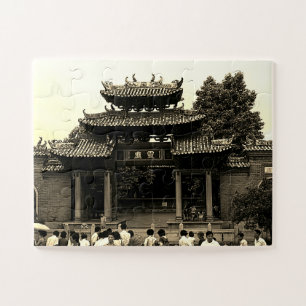Oude Chinese Kanton Foshan vooroudertempel Legpuzzel