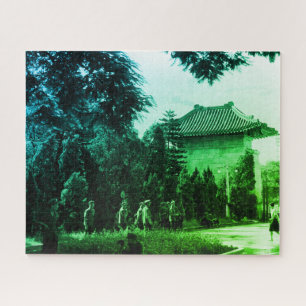 Oude Chinese Kanton martelarenpark Legpuzzel