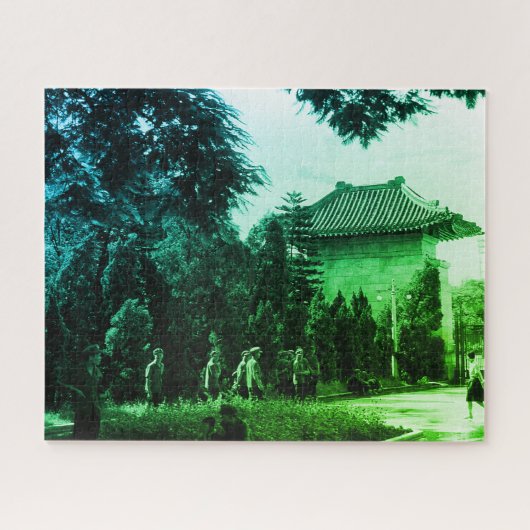 Oude Chinese Kanton martelarenpark Legpuzzel (Horizontaal)