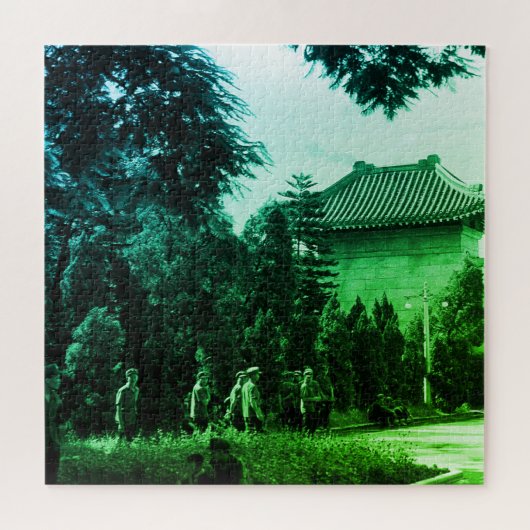 Oude Chinese Kanton martelarenpark Legpuzzel (Horizontaal)