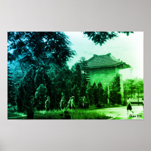 Oude Chinese Kanton martelarenpark Poster
