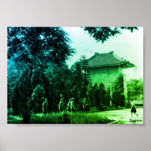 Oude Chinese Kanton martelarenpark Poster