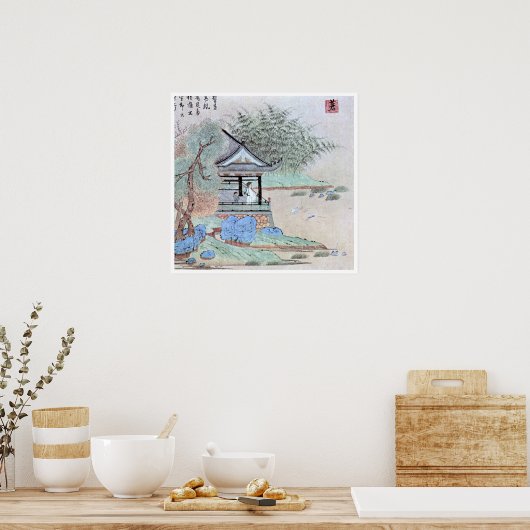  oude Chinese kunst Poster (Keuken)