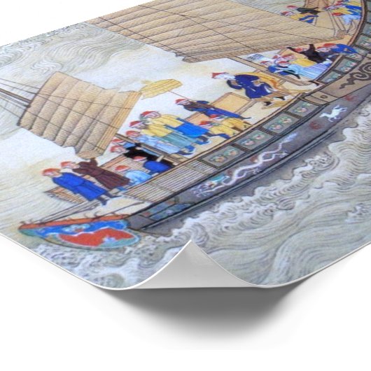  oude Chinese kunst Poster (Hoek)