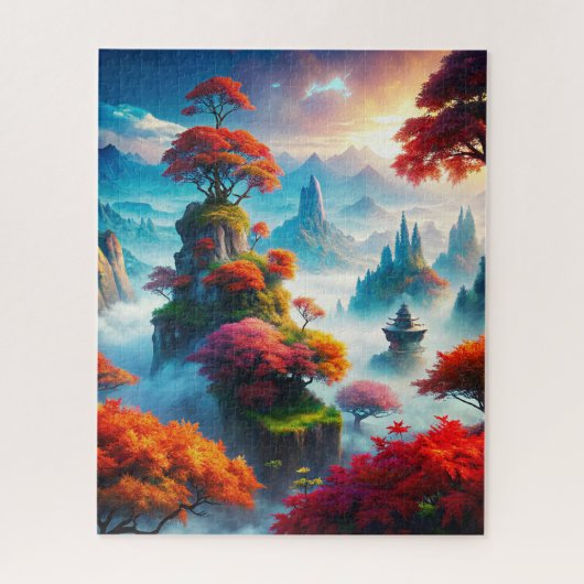 Oude Chinese kunstpuzzel Legpuzzel (Verticaal)