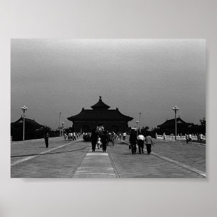 Oude Chinese Pekin verboden stads poort Poster