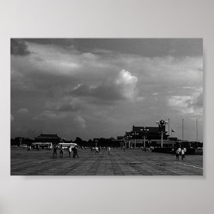 Oude Chinese Peking Tiananmen plein Poster