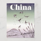 Oude Chinese Reisposter (Voorkant)