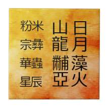 Oude Chinese symbolen Twaalf Ornamenten