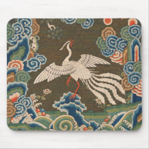 Oude Chinese vogel kunstwerk tapijt feniks Muismat