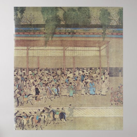 Oude Chinezen die wachten op onderzoek Poster (Voorkant)