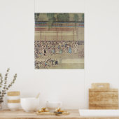 Oude Chinezen die wachten op onderzoek Poster (Keuken)