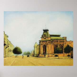 Oude chisinau-printer ontdekken poster