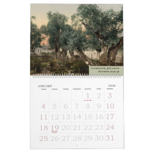 Oude Christelijke Reis Foto Heilige Land Kalender