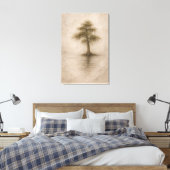 Oude Cipres | Landschapskunst | Opgespannen Canvas Afdruk (Insitu (Slaapkamer))