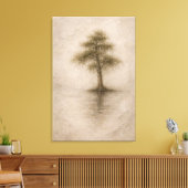 Oude Cipres | Landschapskunst | Opgespannen Canvas Afdruk (Insitu (Woonkamer))