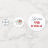 Oude Circus Beer Jongen Verjaardagsfeestje Confetti (Voorkanten)