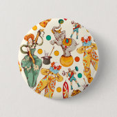 Oude circus ronde button 5,7 cm (Voorkant)