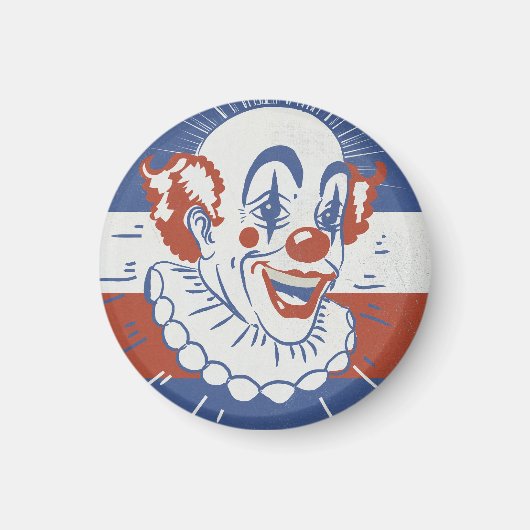 Oude circusaankondiging magneet (Voorkant)