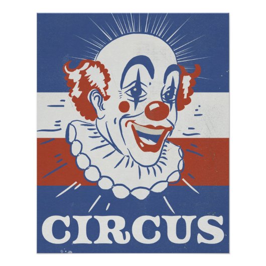 Oude circusaankondiging perfect poster (Voorkant)