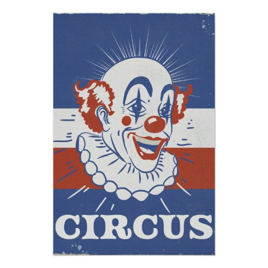 Oude circusaankondiging perfect poster (Voorkant)