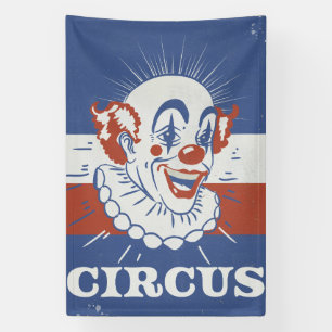 Oude circusaankondiging spandoek