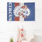 Oude circusaankondiging spandoek (Insitu)