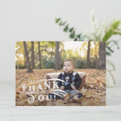 Oude circusfoto bedankkaart (Staand voorkant)