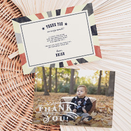 Oude circusfoto dankjewellkaart bedankkaart