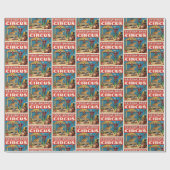 Oude circusposter inpakpapier retro (Vlak)