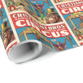 Oude circusposter inpakpapier retro (Rol Hoek)
