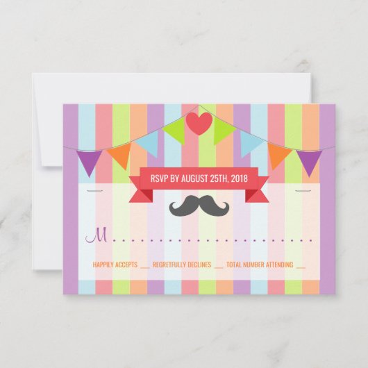 Oude Circusposter Kinderverjaardag RSVP Kaart (Voorkant)