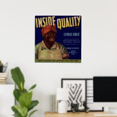 oude Cirtusbonbonkratenlabels Poster (Thuiskantoor)