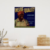 oude Cirtusbonbonkratenlabels Poster (Keuken)