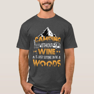 Oude citaat kampeeravontuur meisje t-shirt