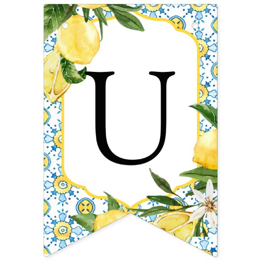 Oude citroen aangepaste tekst vlaggen vlaggetjes (Tweede vlag)