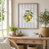 Oude citroen botanische poster