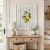 Oude citroen botanische poster