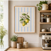 Oude citroen botanische poster