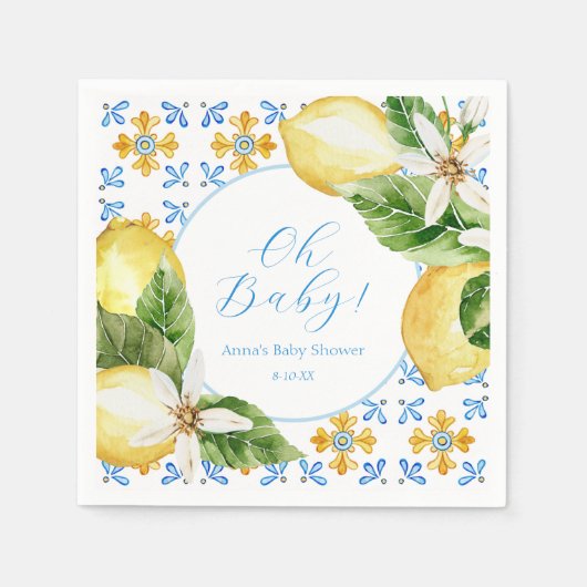 Oude citroen douche servetten (Voorkant)