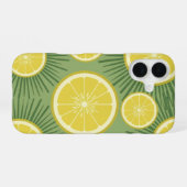 Oude Citroen Zon Patroon iPhone 16 Hoesje (Achterkant horizontaal)